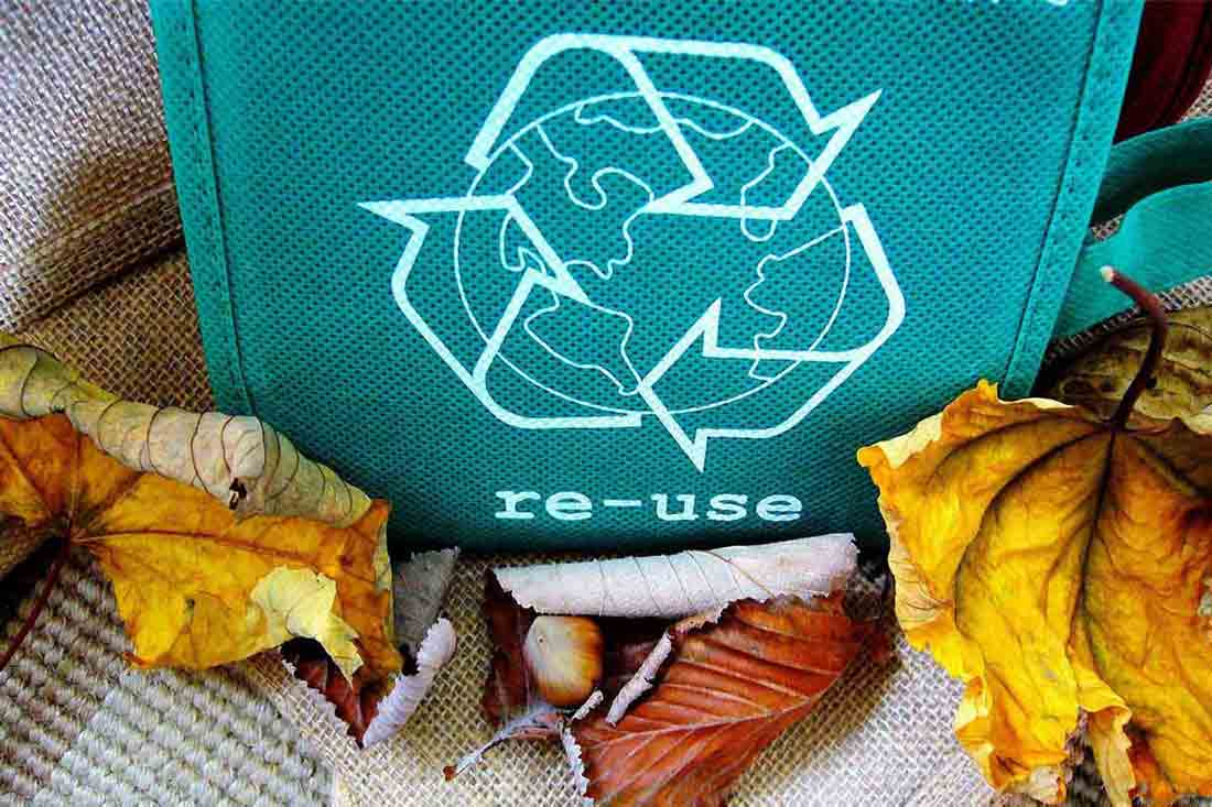 Recycling Tasche zur Mülleinsparung